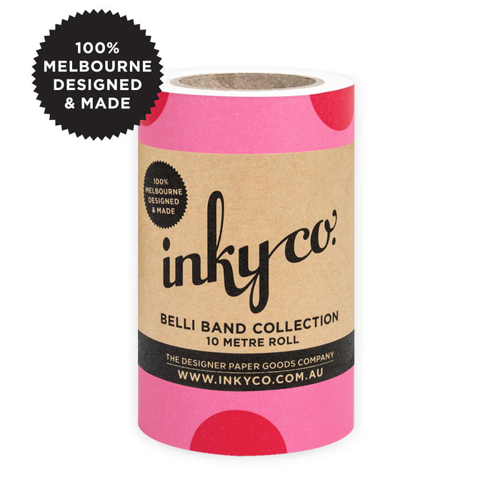 Inky Co - Belli Band - Large Dot Pink