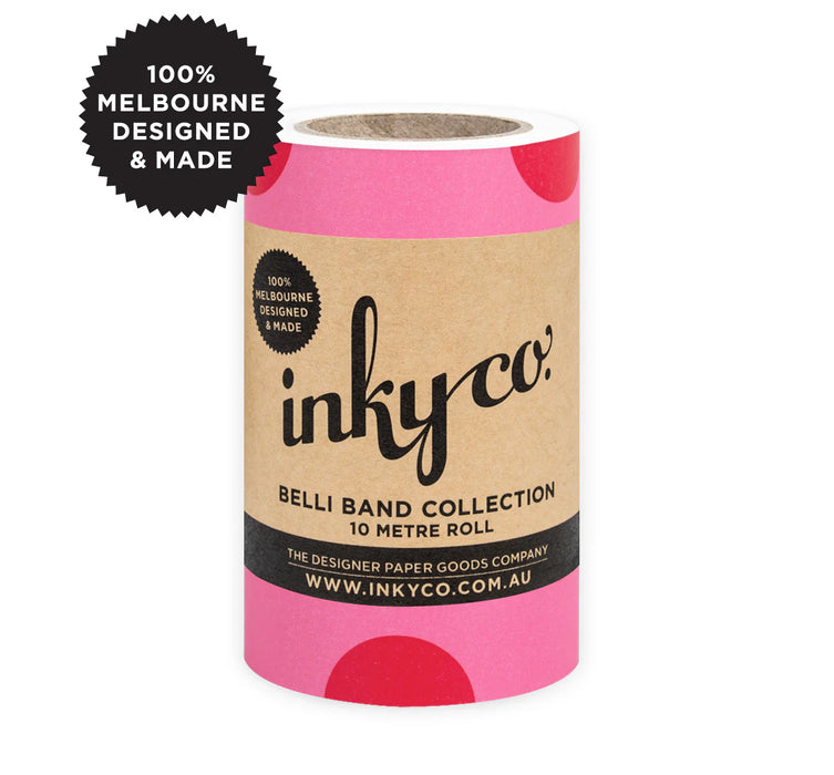 Inky Co - Belli Band - Large Dot Pink