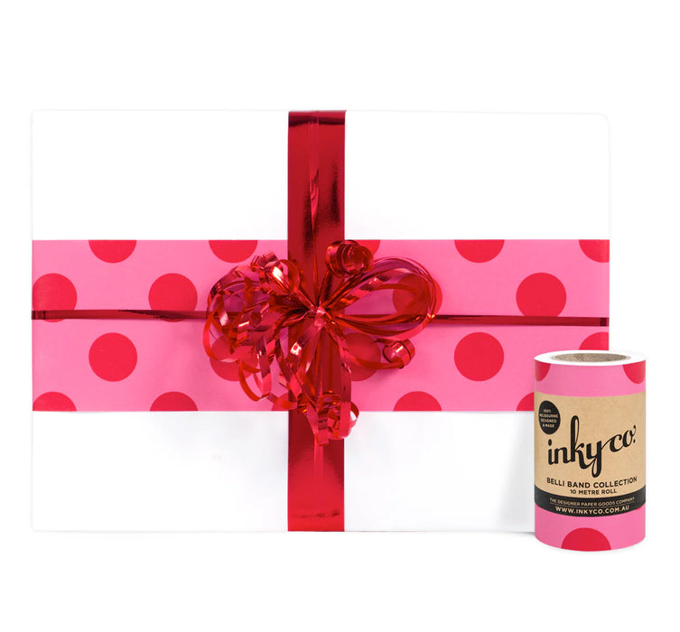 Inky Co - Belli Band - Large Dot Pink