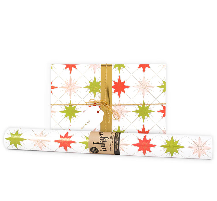 Inky Co - Christmas Matte Roll Wrap - Starry Night