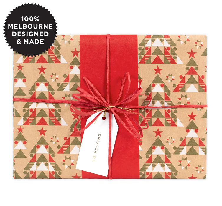 Inky Co - Xmas Kraft Roll Wrap - Spirit
