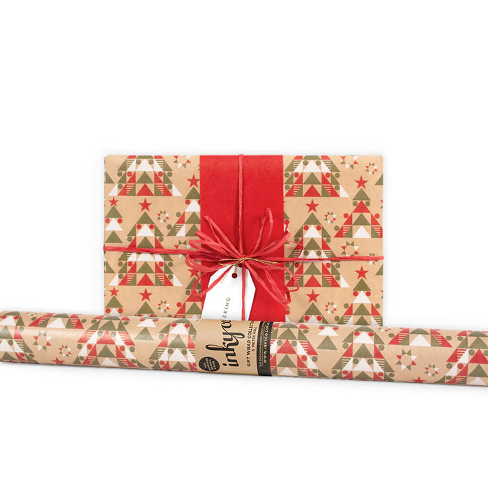 Inky Co - Xmas Kraft Roll Wrap - Spirit