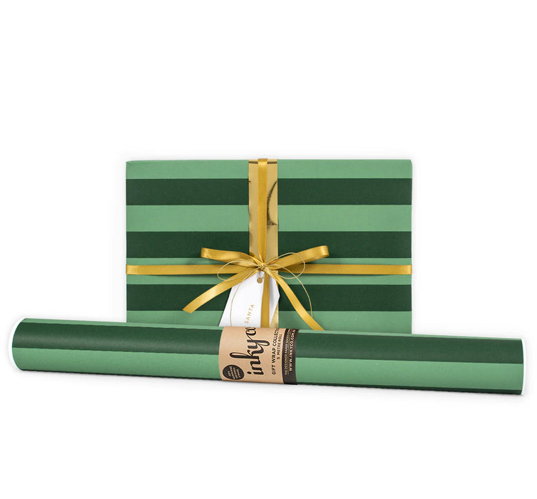 Inky Co - Matte Roll Wrap - Stripe Green