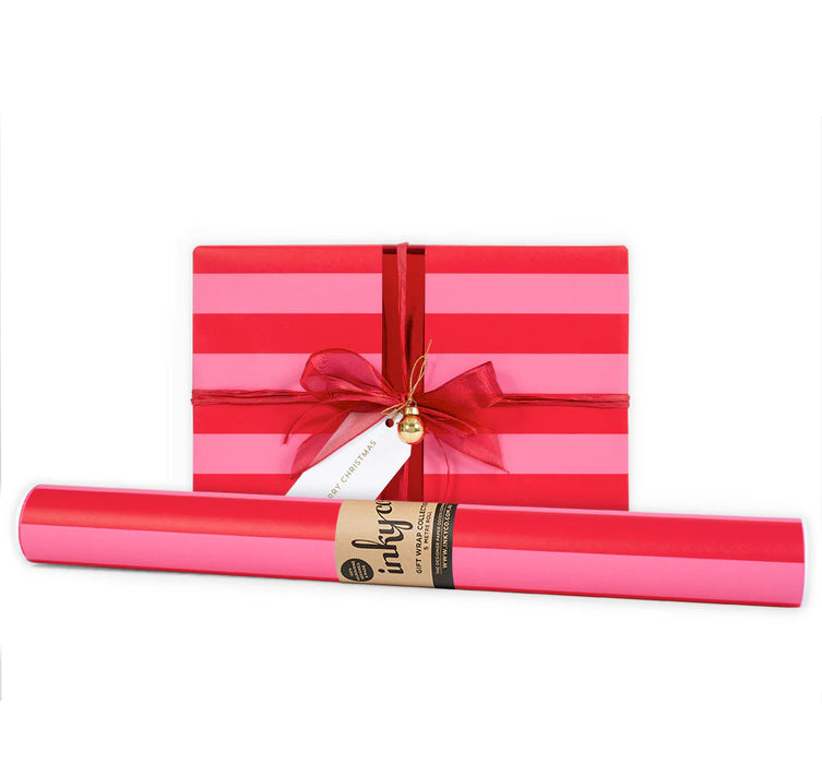 Inky Co - Matte Roll Wrap - Stripe Pink