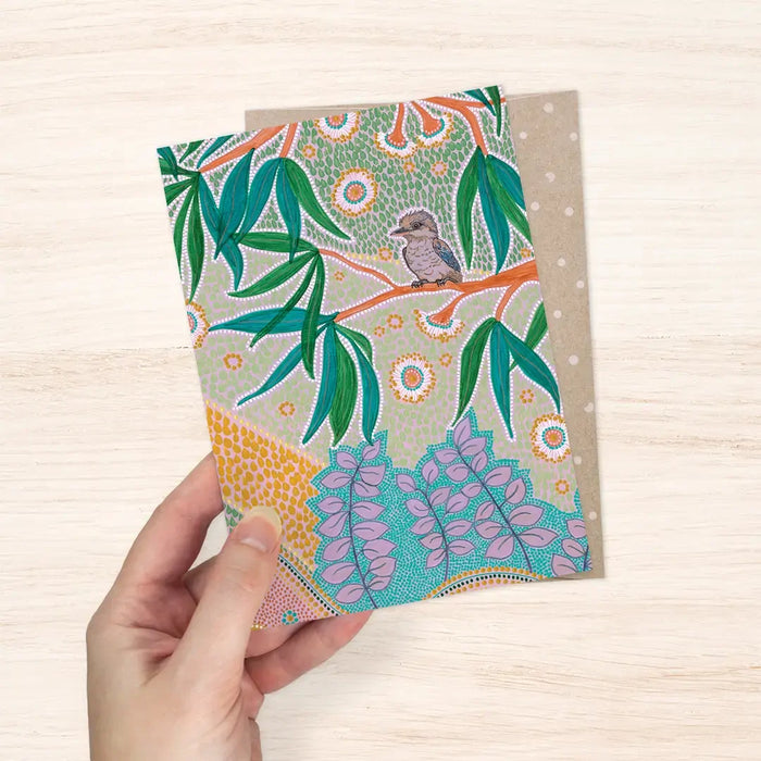 Domica Hill - Greeting Card - Laughter Among Blooms