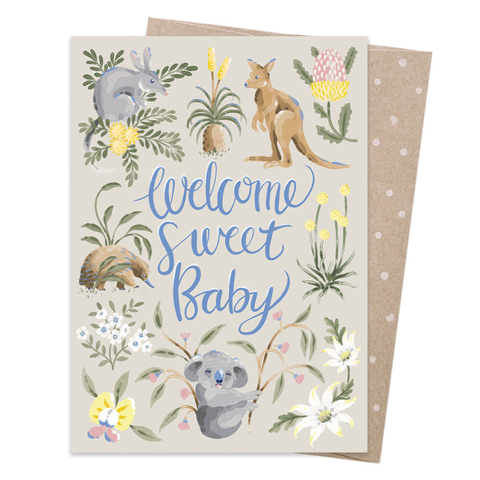 Jayne Branchflower - Greeting Card - Sweet Baby Wildlife