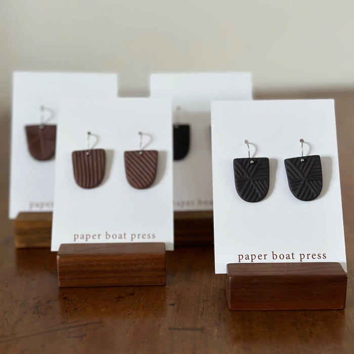 Paper Boat Press - Earthenware Earrings