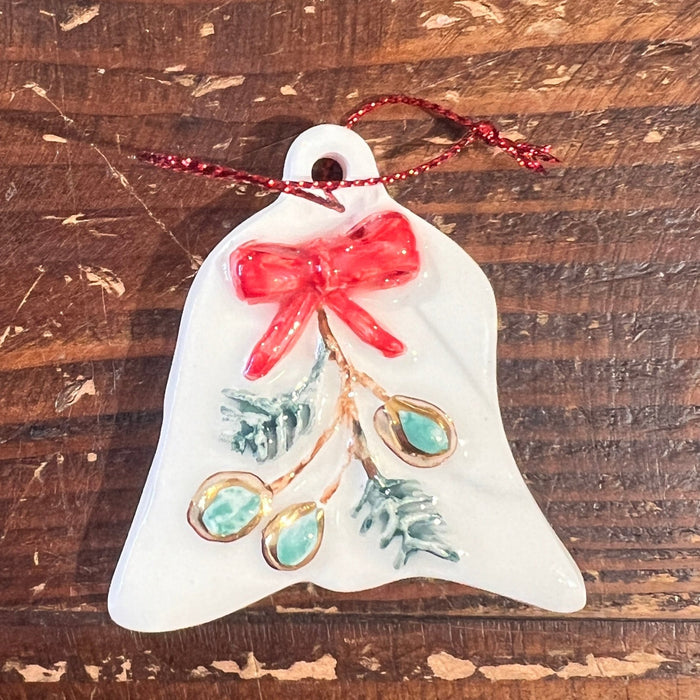 Teen Ceramic Christmas Bell Ornament