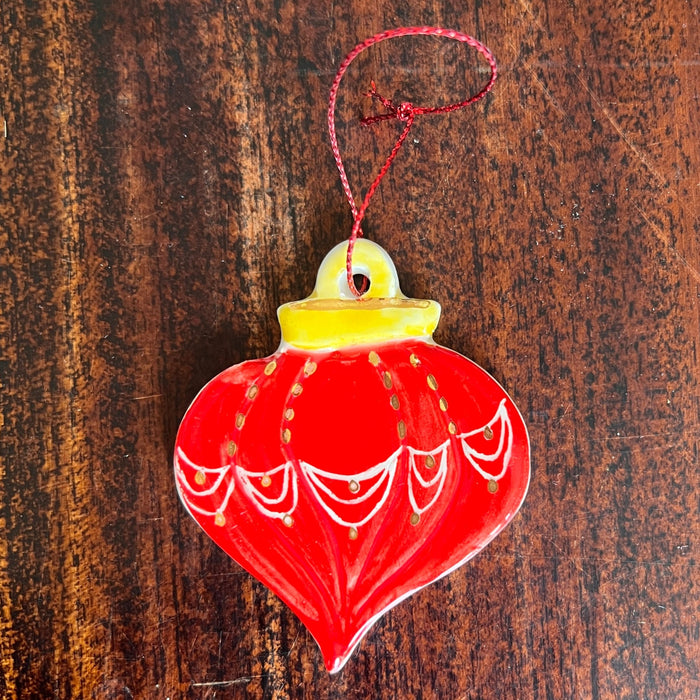 Teen Ceramic Christmas Tapered Ornament