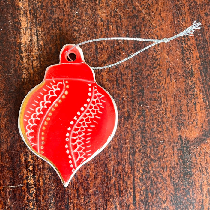 Teen Ceramic Christmas Tapered Ornament