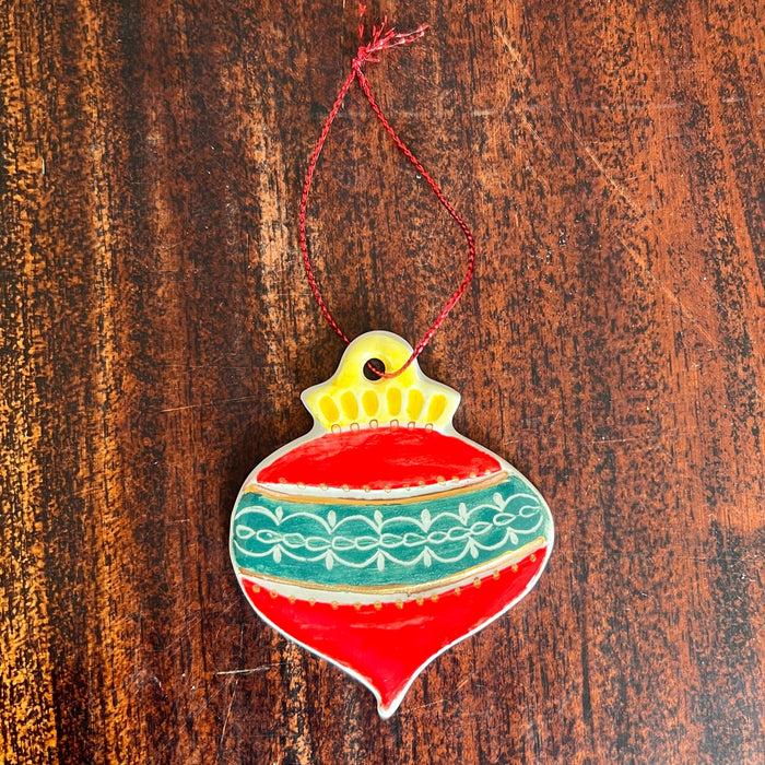 Teen Ceramic Christmas Tapered Ornament