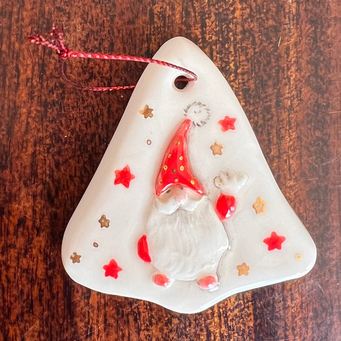 Teen Ceramic Christmas Triangle Ornament