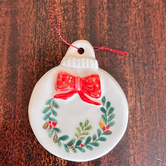 Teen Ceramic Christmas Bauble Ornament