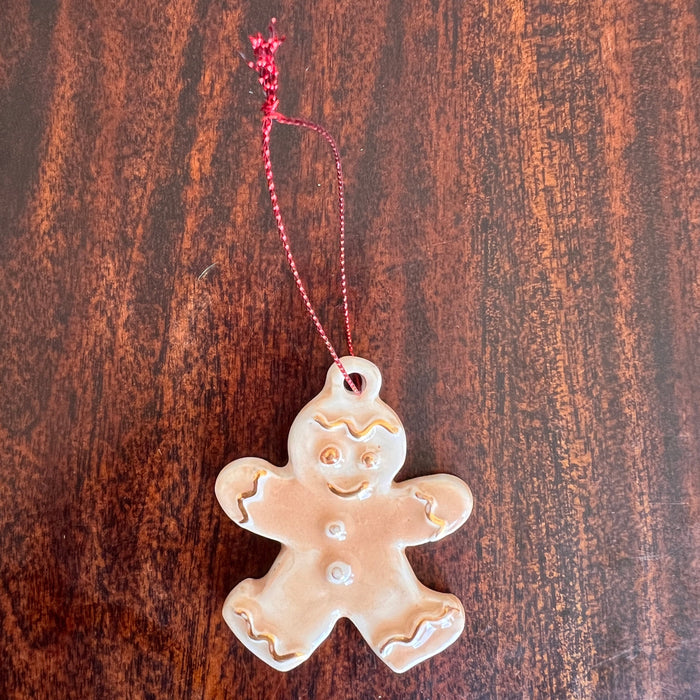 Teen Ceramic Christmas Gingerbread Ornament