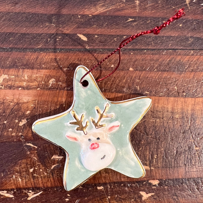 Teen Ceramic Christmas star Ornament