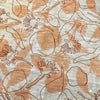 Femke Textiles - Linen Tea Towel - Seed Pods in Peach & Redwood