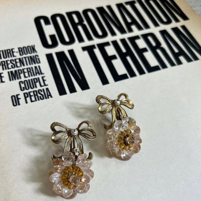 Roham Babaei - Flower Earrings - Gold