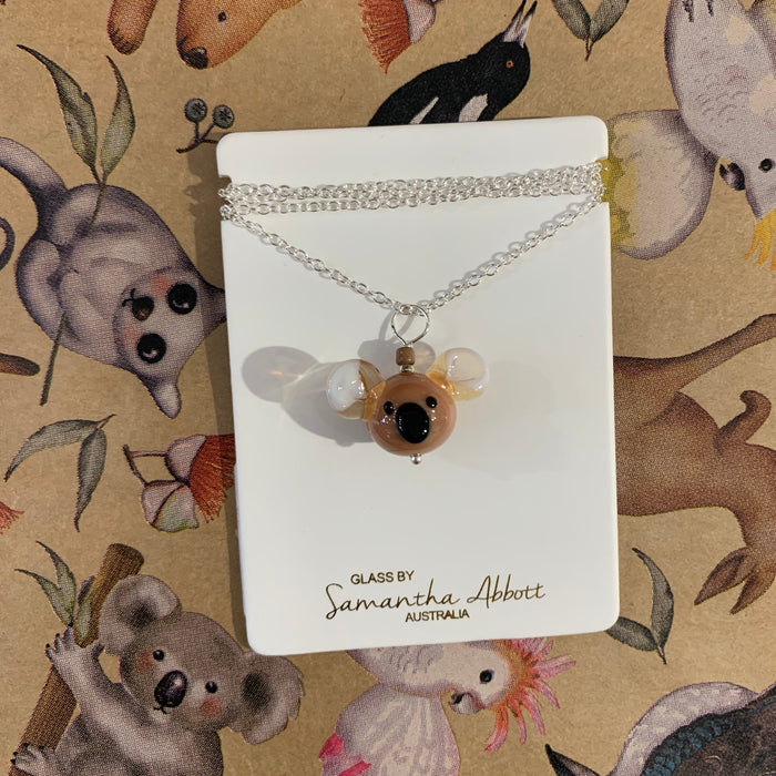 Samantha Abbott - Koala- GlassNecklace