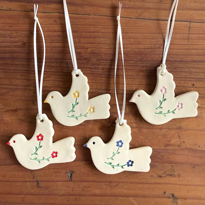Paper Boat Press - Flower Bird Ornaments