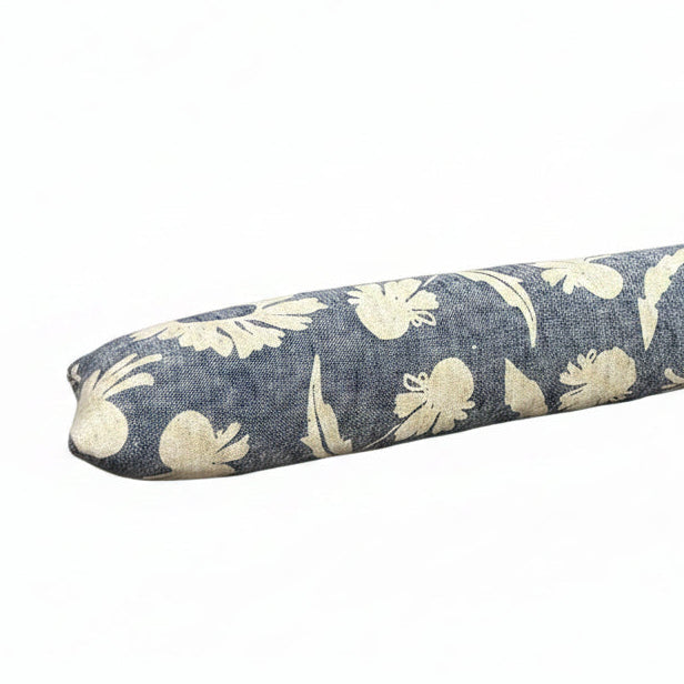 Handmade by Lynneke - Wheat & Lavender Draught Stopper - Dandelion - Denim/Blue