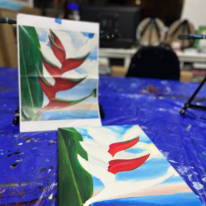 Sip & Paint, Painting Workshop, Georgia O’Keeffe