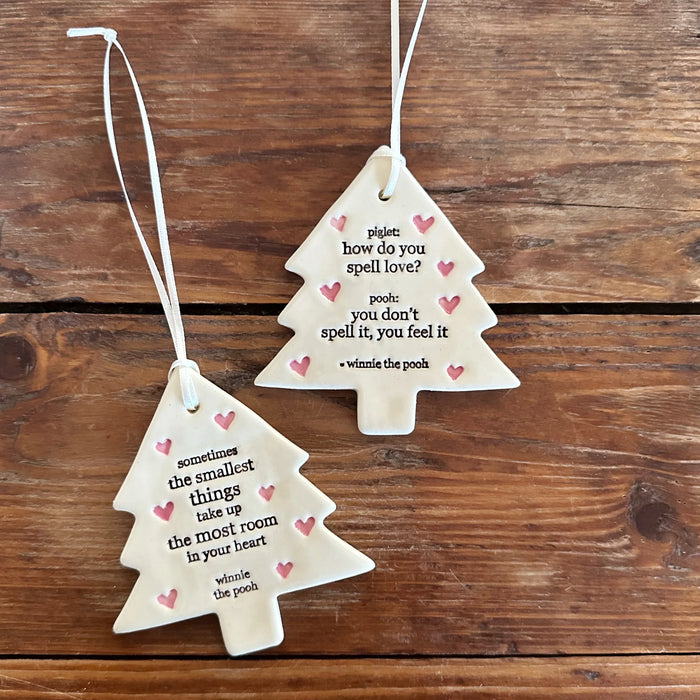 Paper Boat Press - Ceramic Ornament - Winnie the Pooh Tree - Sometimes
