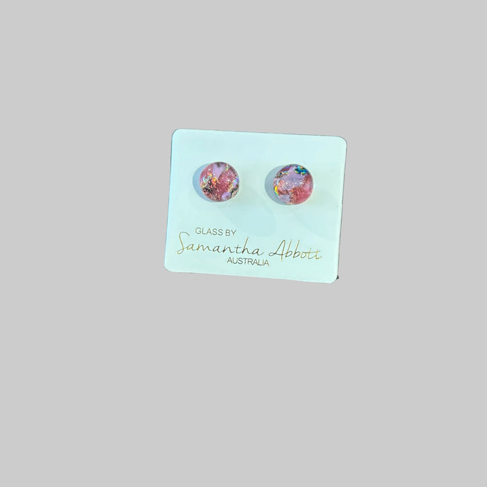 Samantha Abbott - Glass Stud Earrings - Sienna Galaxy