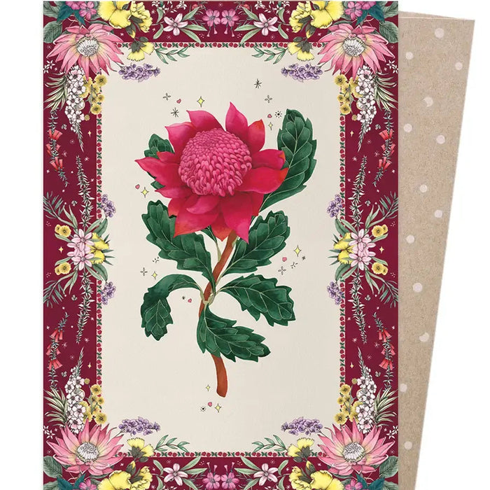 Neha Gupte - Greeting Card - Wild Waratah