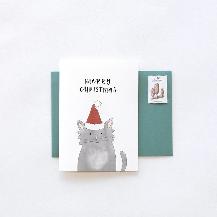 In The Daylight - Christmas Card -  Christmas Cat