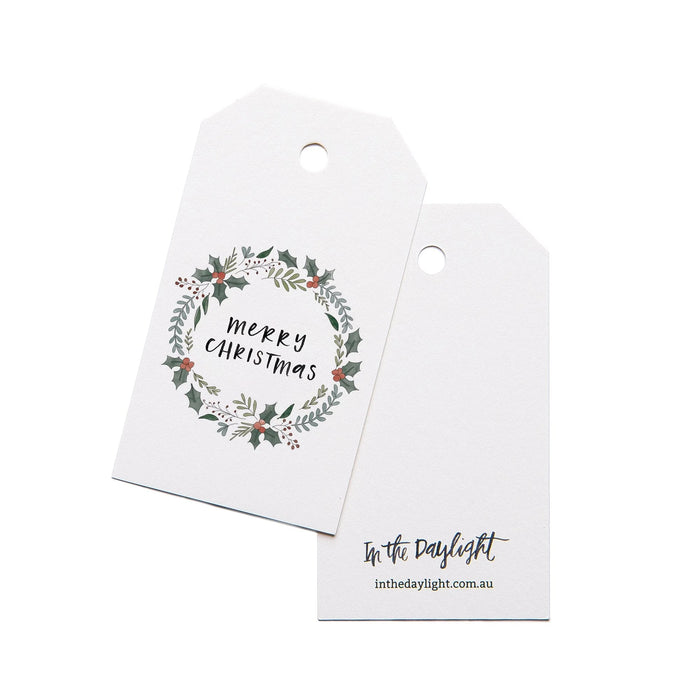 In The Daylight - Gift Tag - Christmas Wreath