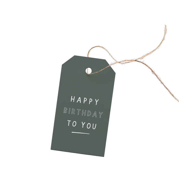 In The Daylight - Gift Tag - Happy Birthday Eucalyptus