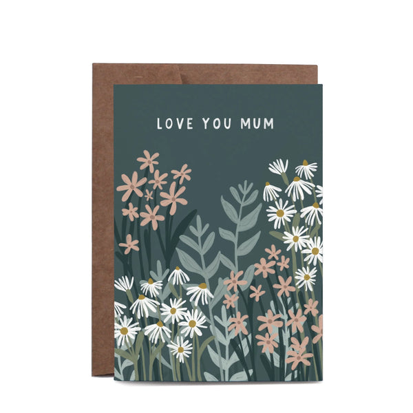 In The Daylight - Mothers Day Card - Field of Flowers