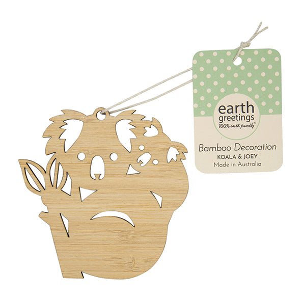 Earth Greetings - Bamboo Decoration - Koala with Joey
