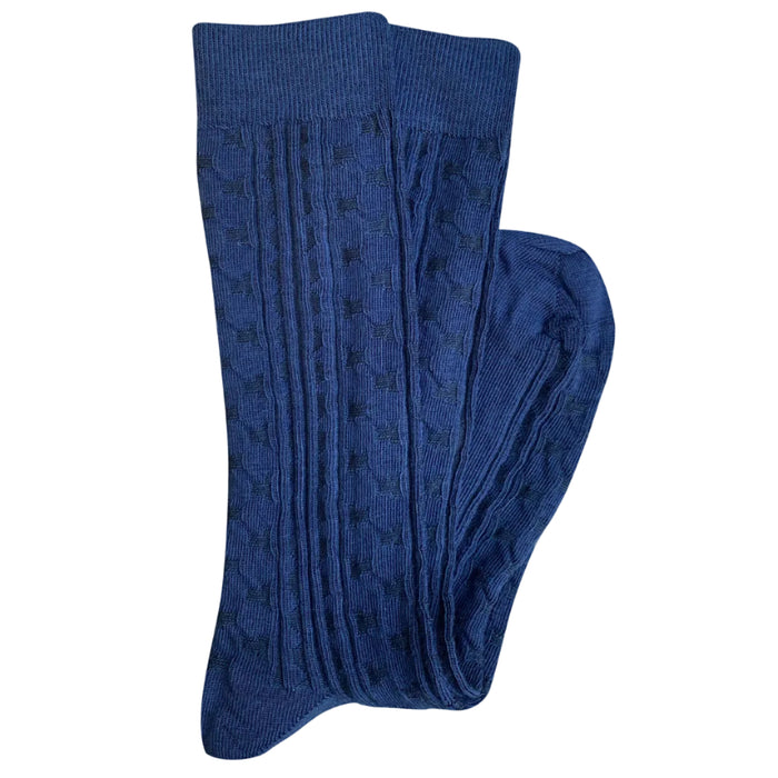 Tightology - Industry - Long Merino Socks - Blue