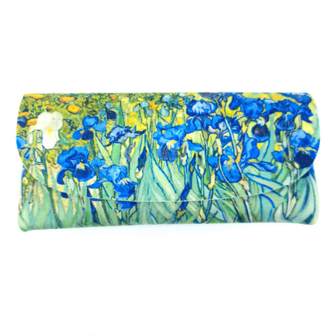 Colorathur - Velour Glasses Case - Envelope Style - Van Gogh - Irises