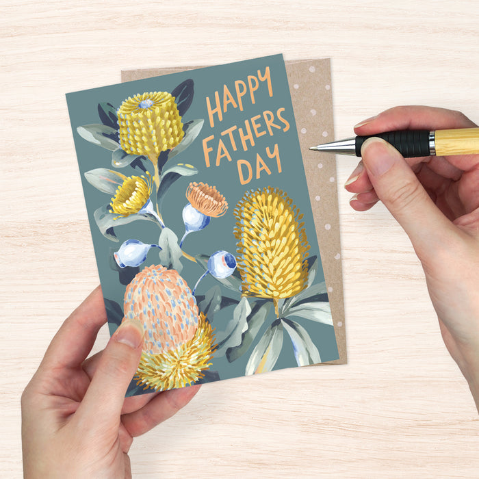 Jayne Branchflower - Fathers Day Card - Banksias