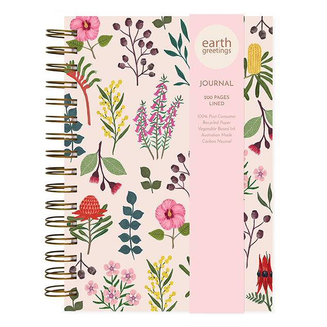 Negin Maddock - Lined Journal - Australian Wildflowers - A5