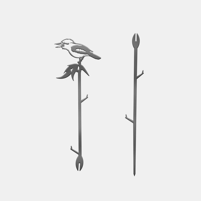 Metalbird - Plant Stake -Kookaburra