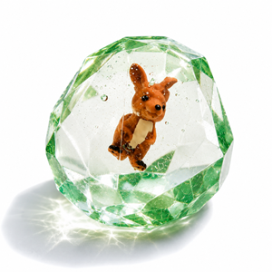 Keldan - LIL Gemz Squishies - Green Kangroo