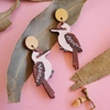 Pixie Nut & Co - Wooden Earrings - Kookaburras