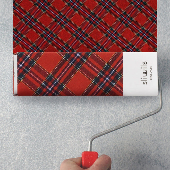 SLIWILS - Shoelaces - Tartan - London Red