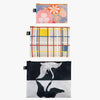 LOQI - Set of 3 Recycled Zip Pockets - Hilma af Klint & Piet Mondrian