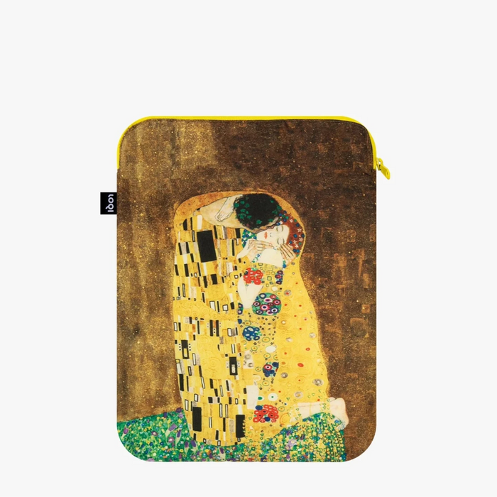 LOQI - Recycled Laptop Sleeve - Gustav Klimt - The Kiss - 26 x 36 cm