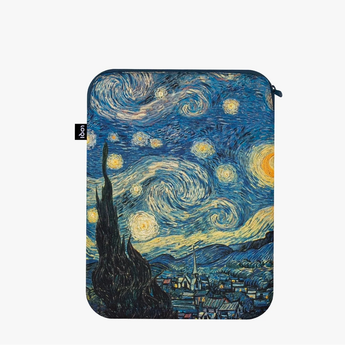 LOQI - Recycled Laptop Sleeve - Vincent Van Gogh - The Starry Night - Small