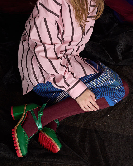 Tightology - Luxe - Merino Wool Tights - Wine