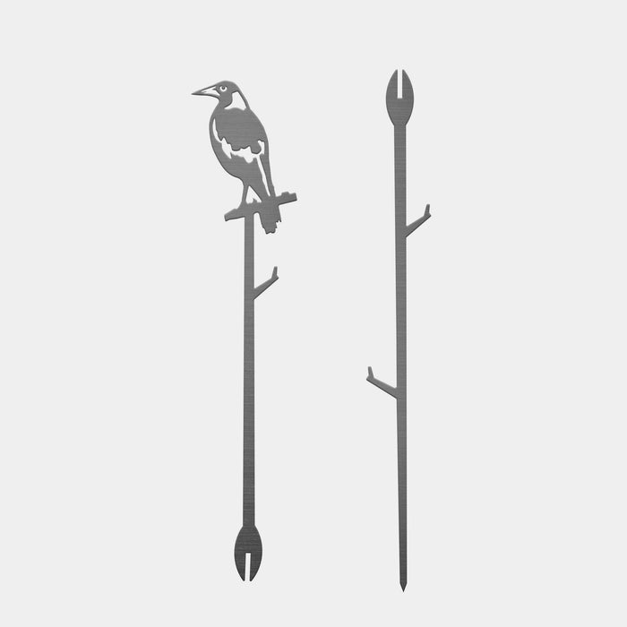 Metalbird - Plant Stake -Magpie
