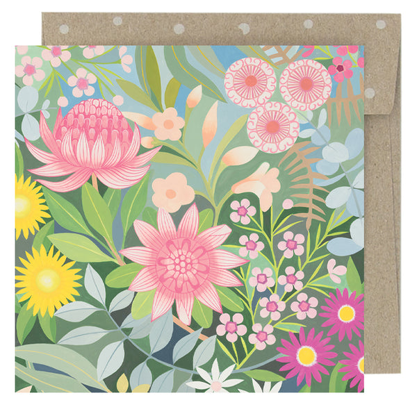 Claire Ishino - Mini Card - Bush Bouquet