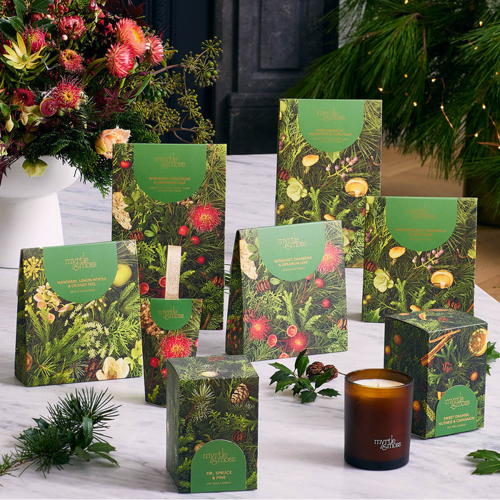 Myrtle & Moss - Christmas Gift Duet - Bergamot, Tangerine & Geranium Leaf