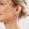 Martha Jean - Day Night Earrings - Purple
