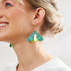 Martha Jean - Moth Earrings - Forest Green